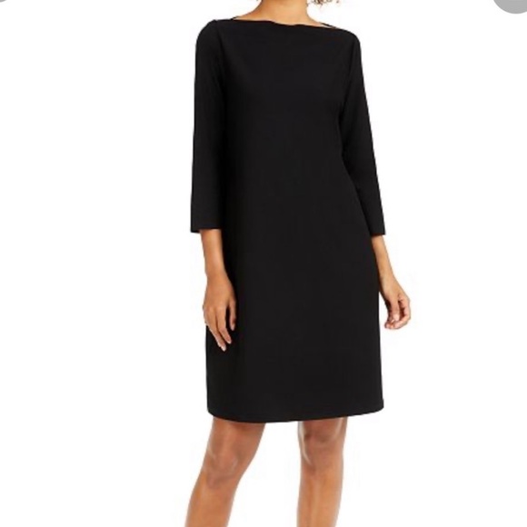 eileen fisher bateau neck dress Big 